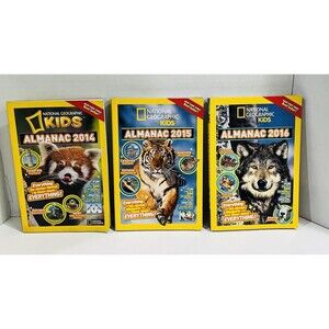 Set If 3National Geographic Kids Almanac 2014, 2015, 2016 - Paperback EXCELLENT